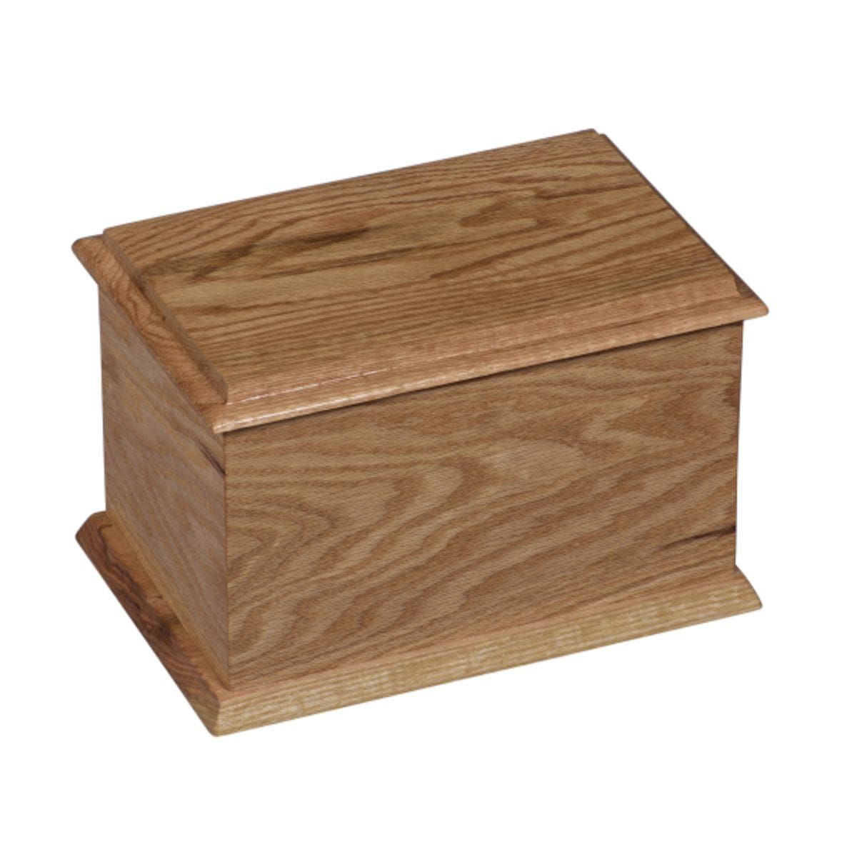 Oak Plain Ashes Casket - UK Funeral Supplies